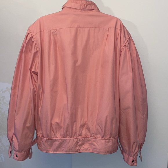 Pink vintage Members Only puffed sleeve jacket size L 13/14 - Picture 5 of 11